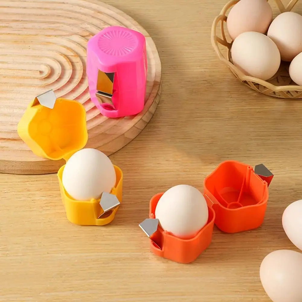 1/3pcs Egg Shell Opener Handheld Egg Cracker Portable Universal Egg Holder Egg Shell Crusher Household Kitchen Gadget