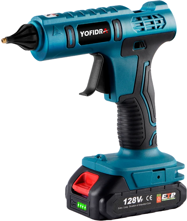 YOFIDRA 260 ° Heißer Kleber Pistole 100W Hohe Temperatur Elektrische Mini Kleber Pistolen Thermo Reparatur Power Tool Für Makita 18-21V Batterie Pin – Detail 10