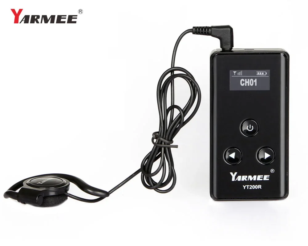 YARMEE YT200 New Model Wireless Tour Guide System Audio Guide Charging Battery Feature Digital Transmission Conference Tourism