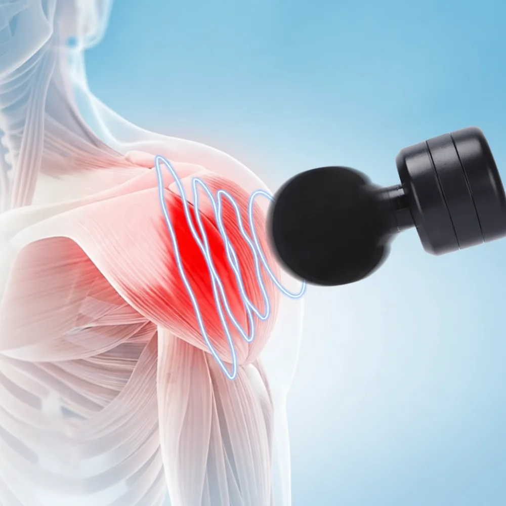 Handheld Electric Mini Muscle Massager Deep Tissue Therapy Fascia Relief Tool Portable USB Rechargeable Device
