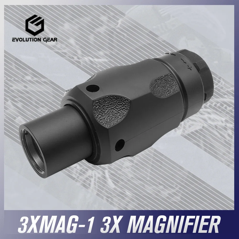 

Evolution Gear 3XMAG-1 3X Mag Magnifier Scope With Mount For Tactical Airsoft Milsim With Full Markings Or Hunting Riflescope