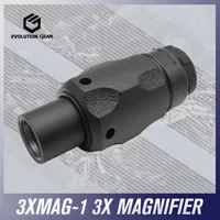 Evolution Gear 3XMAG-1 3X Mag Magnifier Scope With Mount For Tactical Airsoft Milsim With Full Markings Or Hunting Riflescope