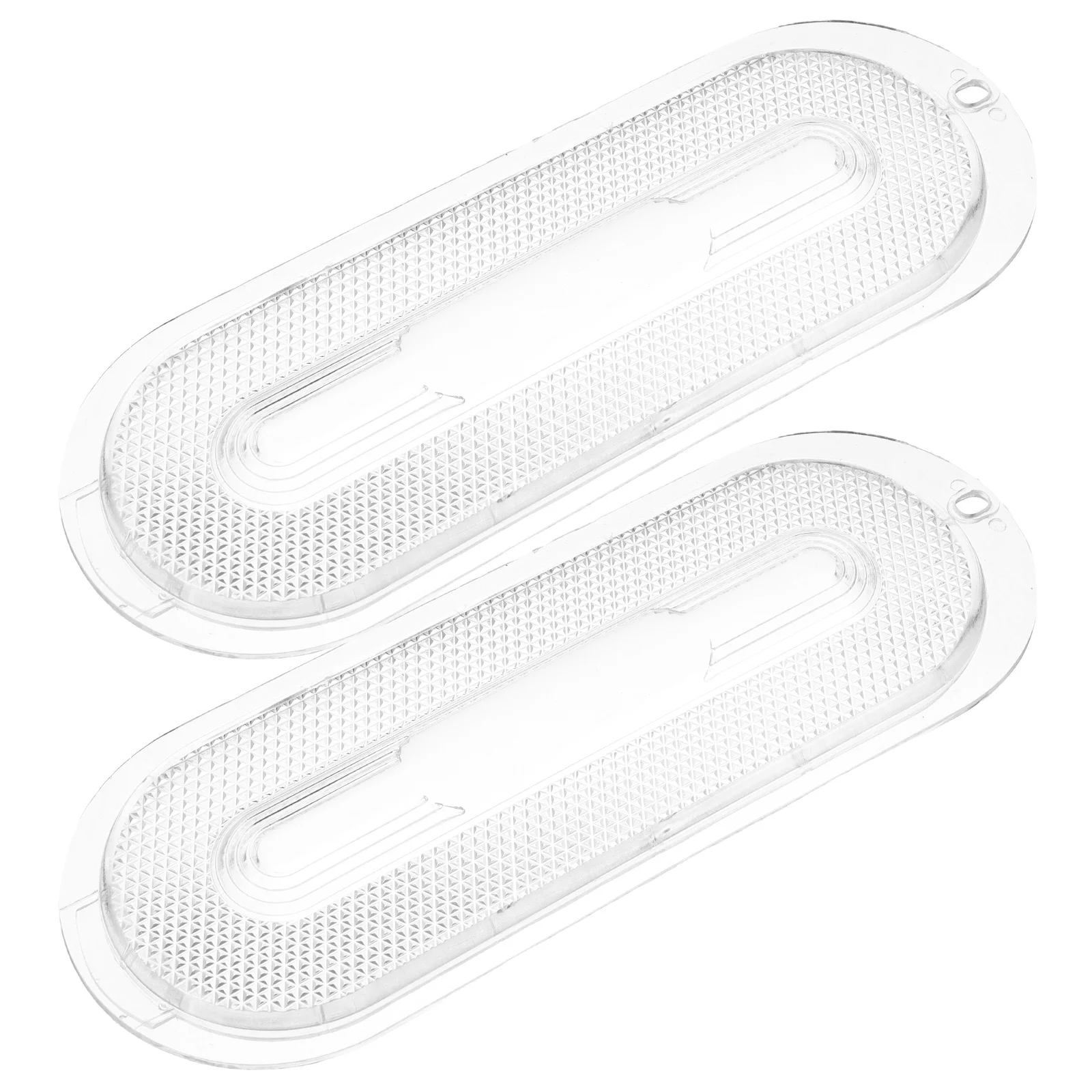 

2 Pcs Range Hood Accessories Vent Light Lens Transparent Abs Enclosure Diffusers