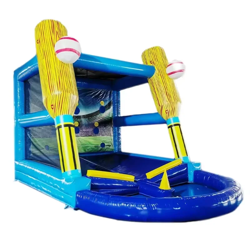 Fast Air Shipping to door,Portable Easy set up 5x3m Outdoor Giant Inflatable Baseball Batting Cage Batter Up Sport Games Fun