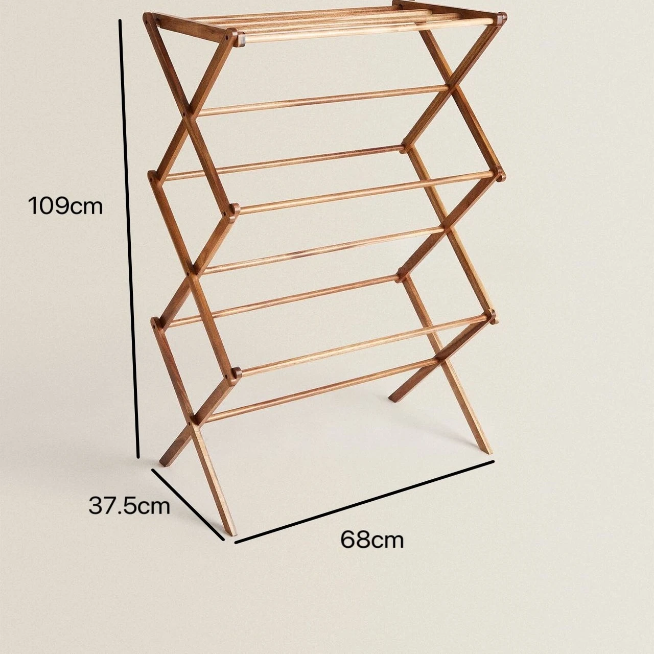 Bathroom towel rack foldable multifunctional towel rack drying rack floor simple solid wood