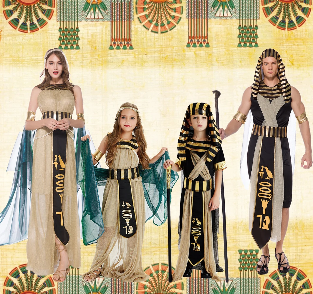 أزياء الهالوين التنكرية للملك كليوباترا، ابن فرعون را، ملك مومسيف، أزياء مسرح الأدوار للذكور والإناث