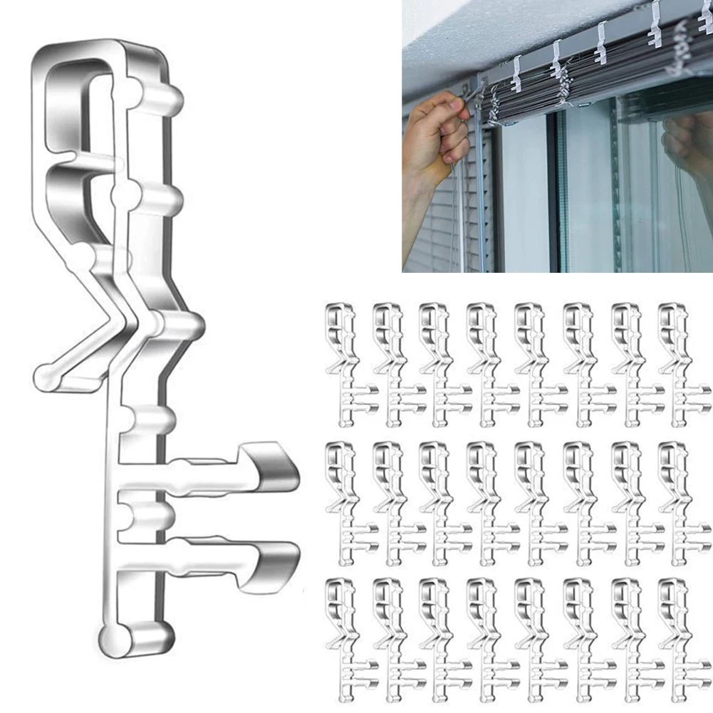 

24 шт. пластиковые зажимы для балдахина, прозрачные горизонтальные зажимы для жалюзи, деревянные жалюзи, сменные зажимы для оконных жалюзи, декоративные жалюзи