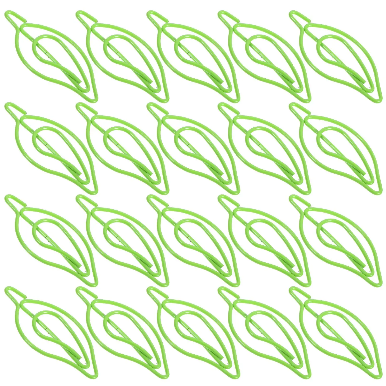 30 Pcs Shaped Paper Clip Clips for Paperwork Tiny Cute Document Leaf Metal Small Office Paperclips File
