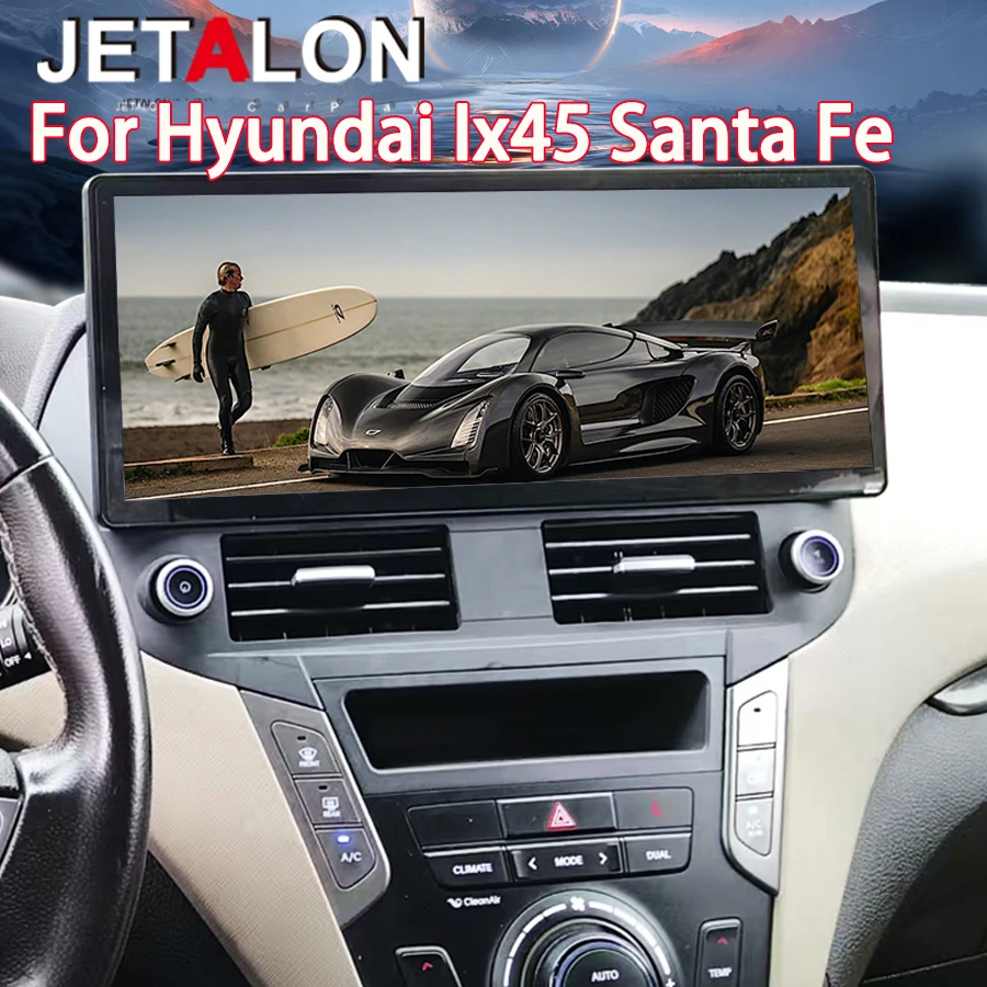 New 15.6Inch GPS Navigation For Hyundai Santa Fe Ix45 2012-2017 Android Car Multimedia 4G Video Player CarPlay Screen Auto Radio