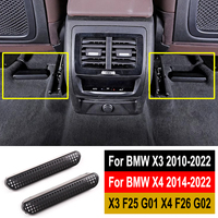 Car Air Vent Cover Grille For BMW X3 G01 F25 X4 G02 F26 Rear Seat Outlet Dustproof Protector Interior Accessories