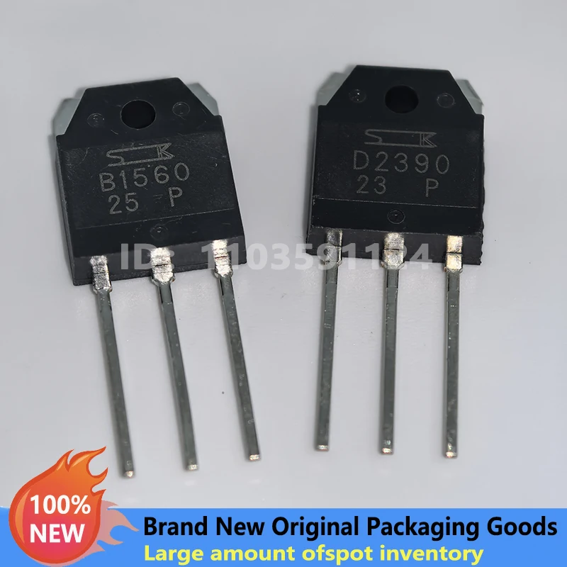 B1560 D2390 2SB1560 2SD2390 NEW Original Genuine Chip Audio Amplifier Pairing Tube TO-3P