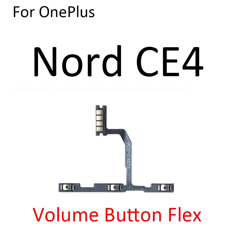 Power On Off Button Volume Switch Key Control Flex Cable Ribbon For OnePlus Nord CE 3 4 CE3 CE4 Lite N10 N20 SE N30 Repair Parts