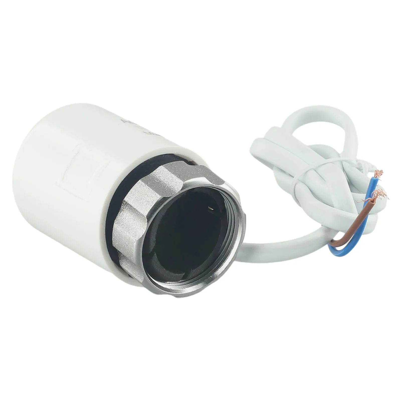 AC230V M30x1.5mm Electric Thermal Actuator White PC Material For Floor Heating Radiator Valve Temperature Control Water Flow Adj