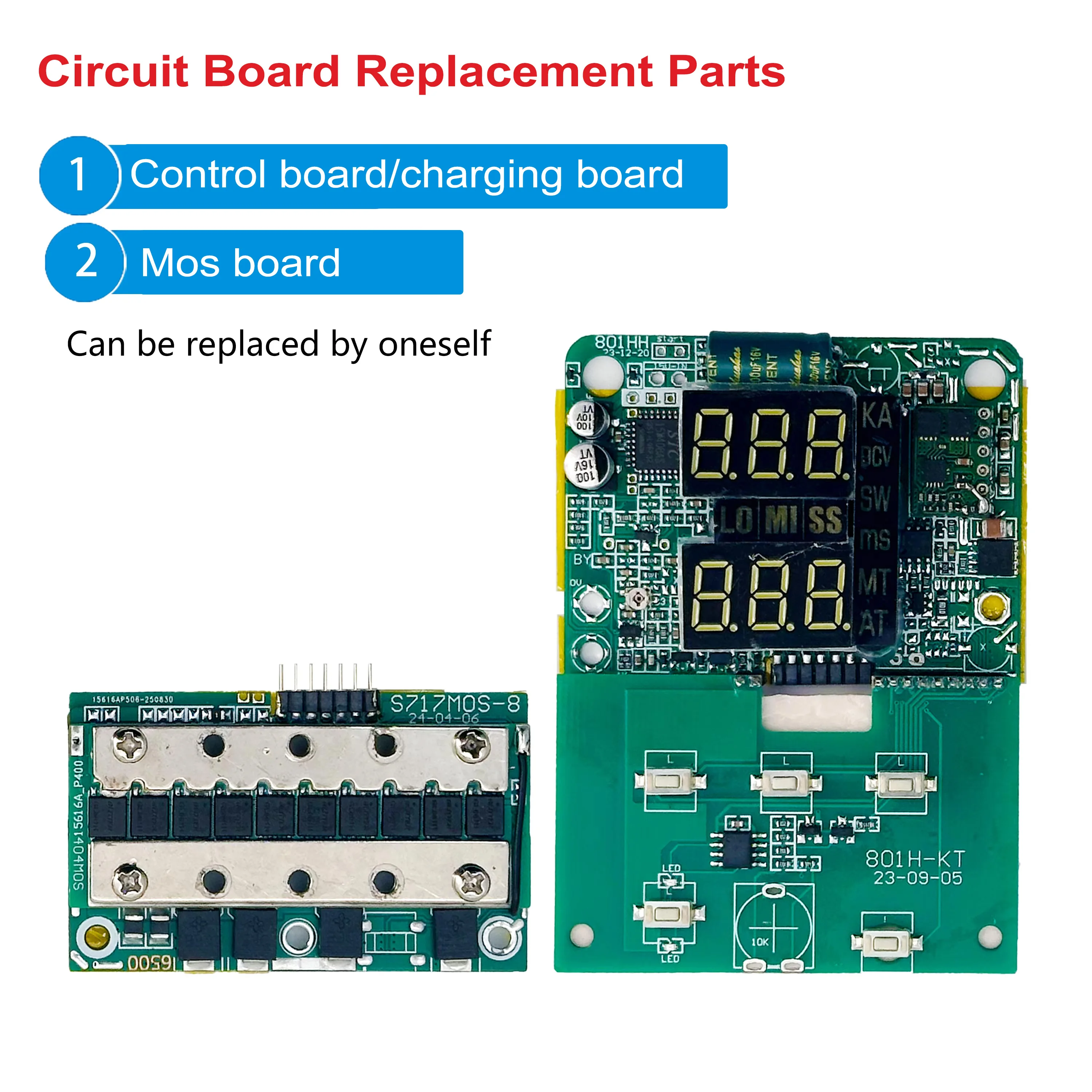 Heltecbms Self Replaceable Charging Board MOS Board Control Board HT-SW01H Spot Welding Machine Accessories for 01A/01H/02H