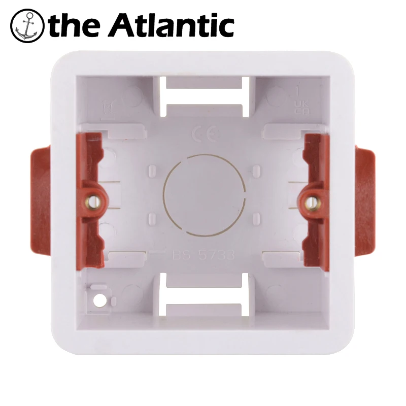 Caja eléctrica de revestimiento seco para paneles de yeso, yeso, 46mm de profundidad, Cassette de caja para enchufe de pared de caja de