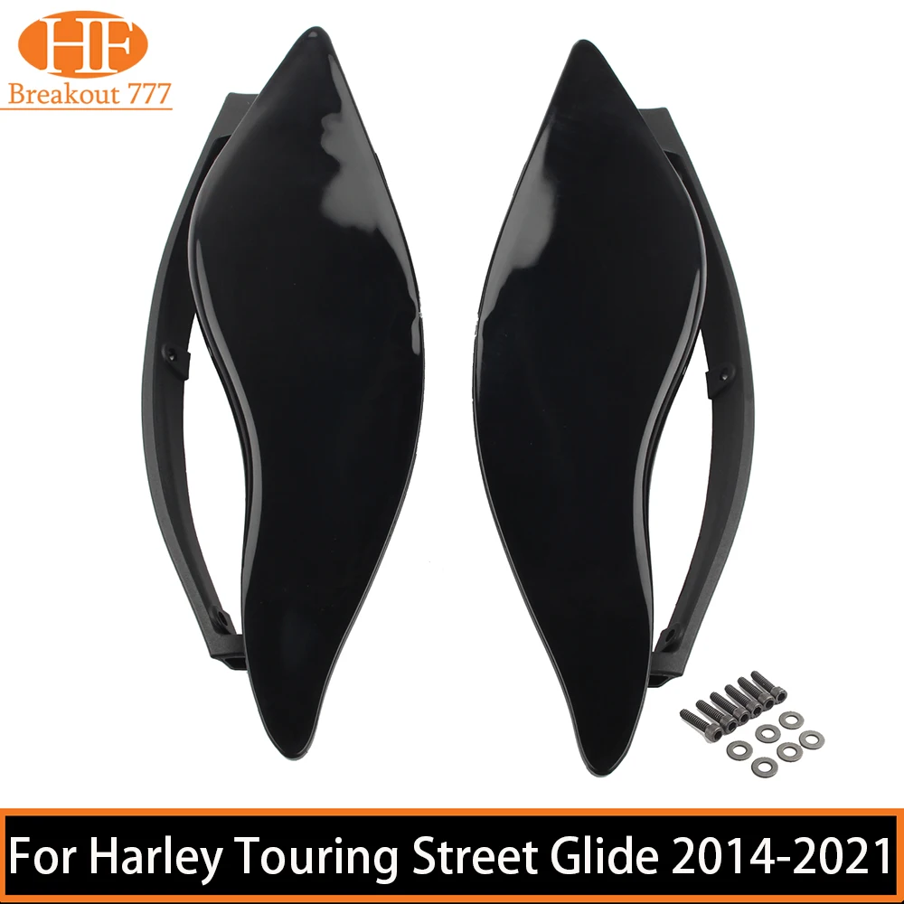 

Motorcycle Batwing Fairing Side Wing Deflector 1 Pair For Harley Touring Street Glide 2014 2015 2016 2017 2018 2019 2020 2021