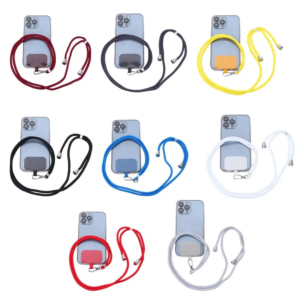 

Nylon Patch Phone Strap Lanyard Rope 9 Colors Soft Rope Phone Accessories Neck Hanging Mobile Phone Lanyard Phone Holder Case