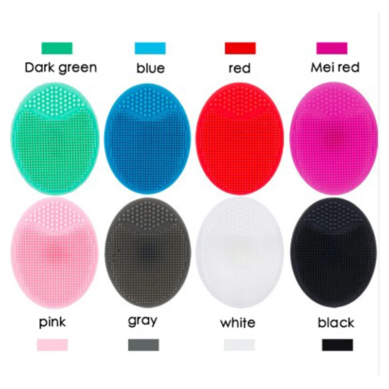 1 Piece Silicone Soft Cleansing Pad Facial Deep Cleansing Pore Removing Blackheads Exfoliating Skin Cleansing Scrubber Tool