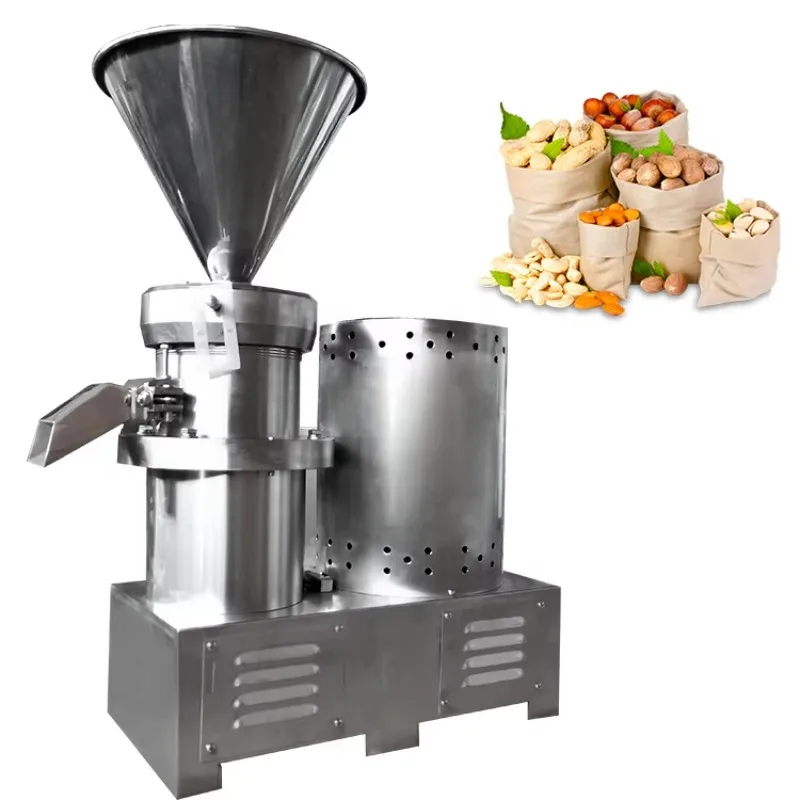 High Quality Mung Bean Soybeans Sesame Tahini Making Machine Colloid Mill Grinder Peanut Butter Making Machine Commercial