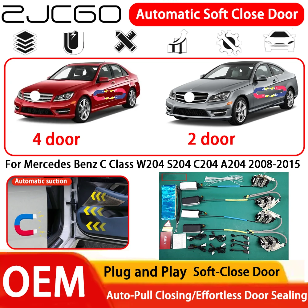 for Mercedes Benz C Class W204 S204 C204 A204 2008-2015 Car OEM Plug and Play Automatic Electric Soft Close Door System
