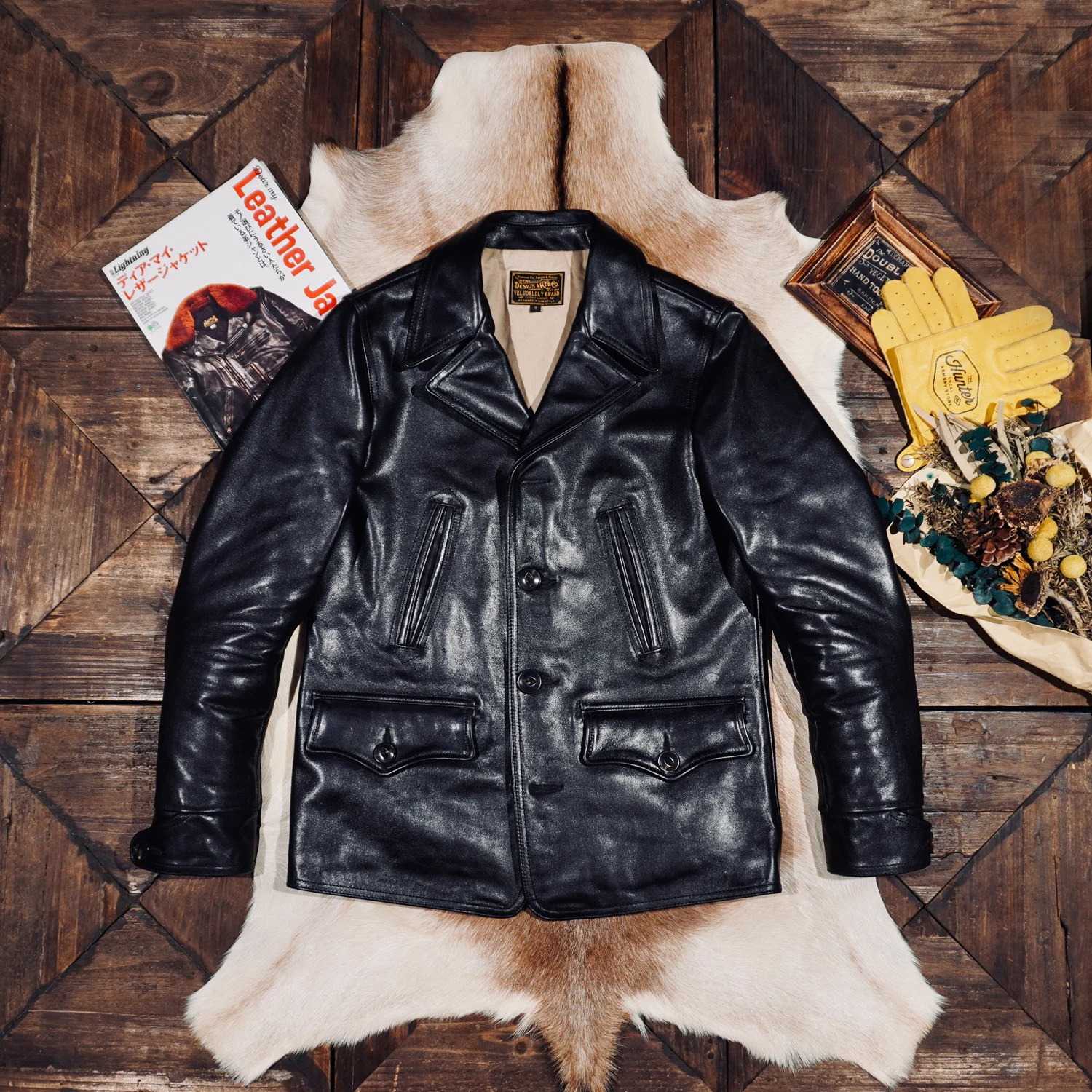 

Реплика Tailor Brando Frewh *rs Switchyard Coat, мужская винтажная куртка из натуральной кожи в американском стиле из конской кожи с зернистым чайным сердечником