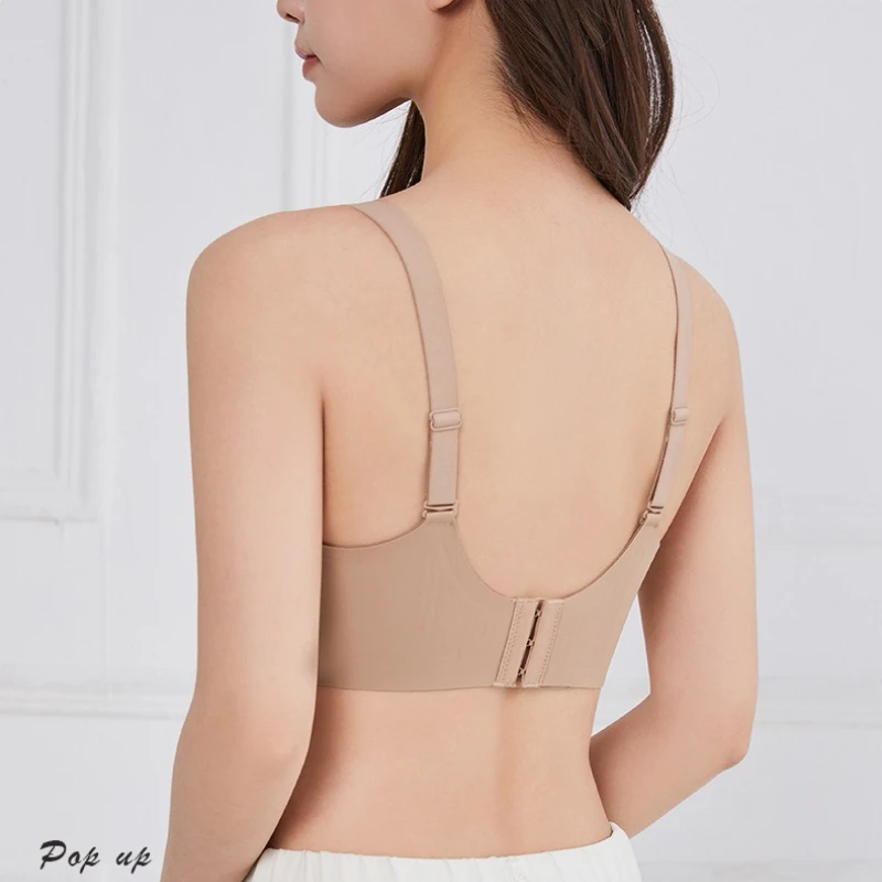 บราไร้โครงแบบชิ้นเดียว ดีไซน์หลังสวย ช่วยยกกระชับทรงกลม ไม่ต้องใช้โครง ช่วยเก็บทรง ป้องกันการหย่อนคล้อย