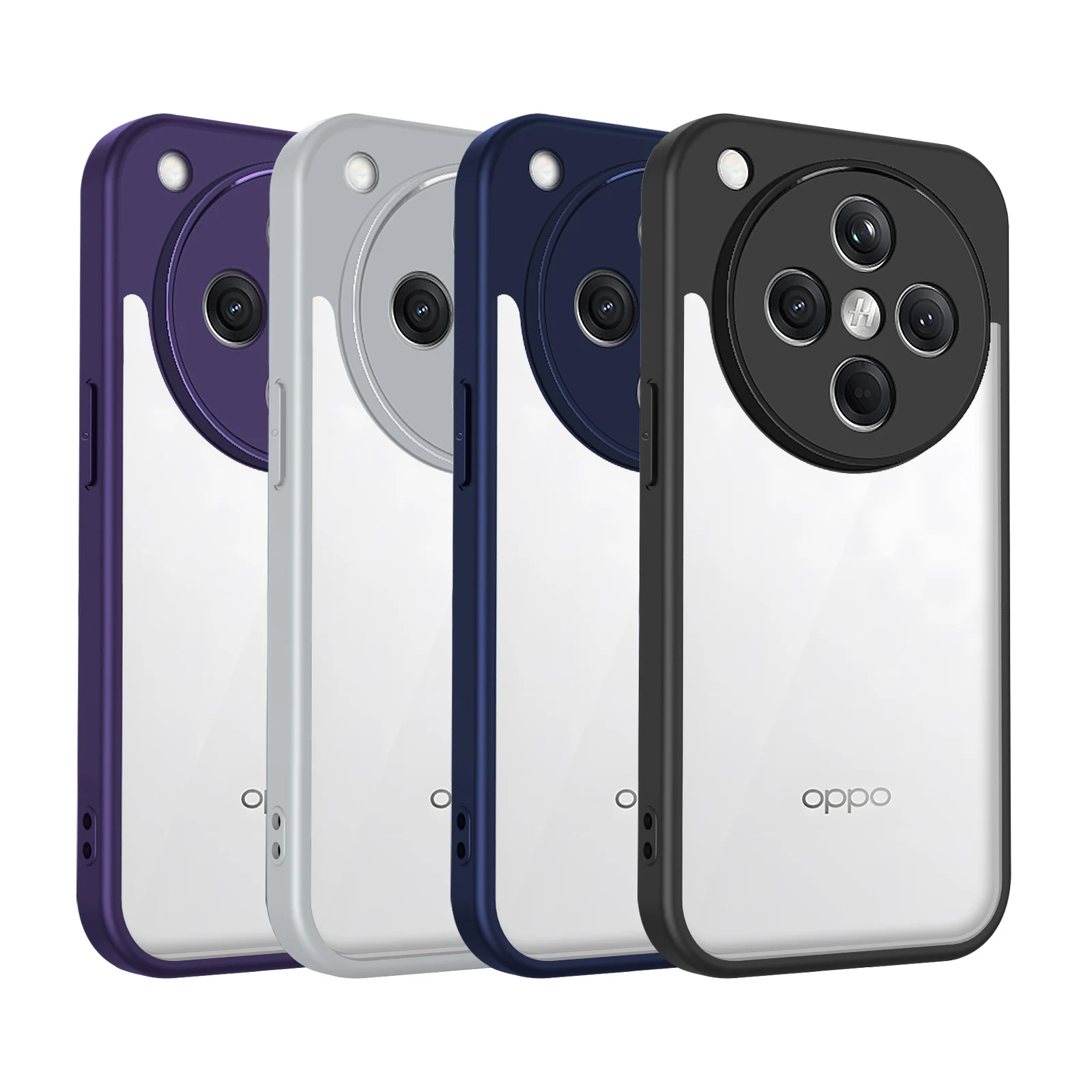 Oppo Find X8 CPH2651 Hülle, Luftkissen, stoßfest, Silikon-Stoßfänger, transparent, matt, rückseitige Abdeckung, Hartschale für Oppo Find X8 FindX8 CPH2651