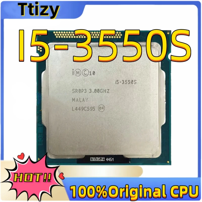 Core i5-3550S i5 3550S 3.0 GHz Quad-Core Quad-Thread CPU Processor 6M 65W LGA 1155