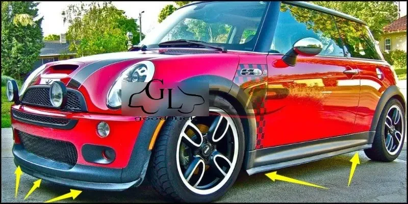 Bumper Lip Deflector Lips For Mini Convertible / Cabrio Front Spoiler Skirt For TopGear Friends Car Tuning / Body Kit / Strip