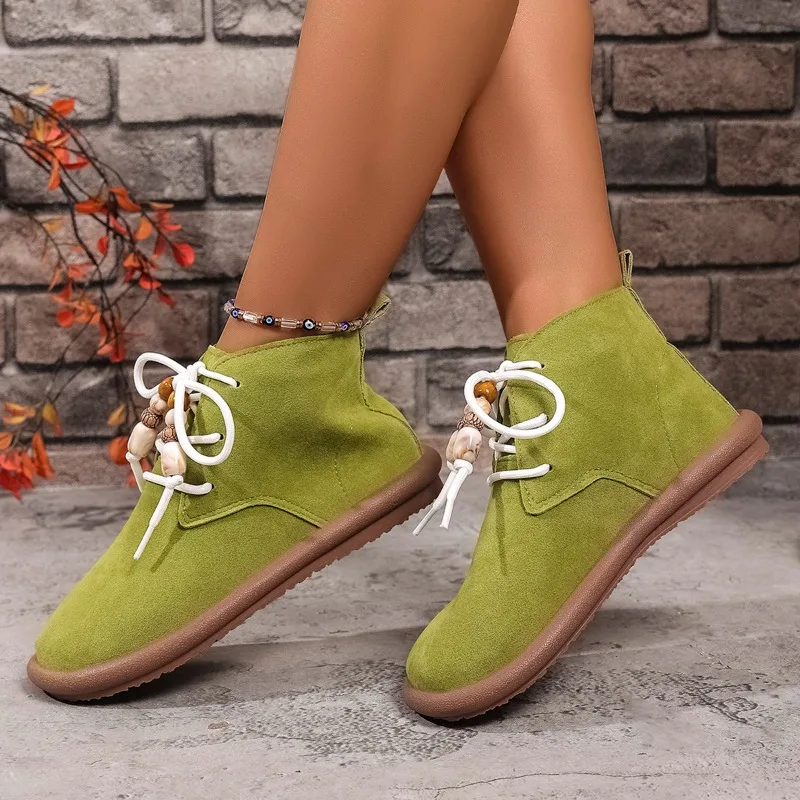 أحذية نسائية جديدة للخريف ذات قاع مسطح عالية الجودة غير متعبة، أحذية نسائية غير رسمية تتميز بشخصية