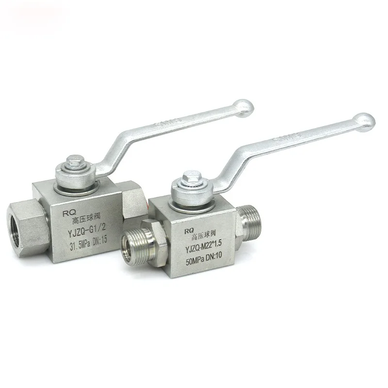 

Hydraulic High-Pressure Ball Valve British Metric Internal Thread Hydraulic Switch Valve Carbon Steel Pressure Resistant