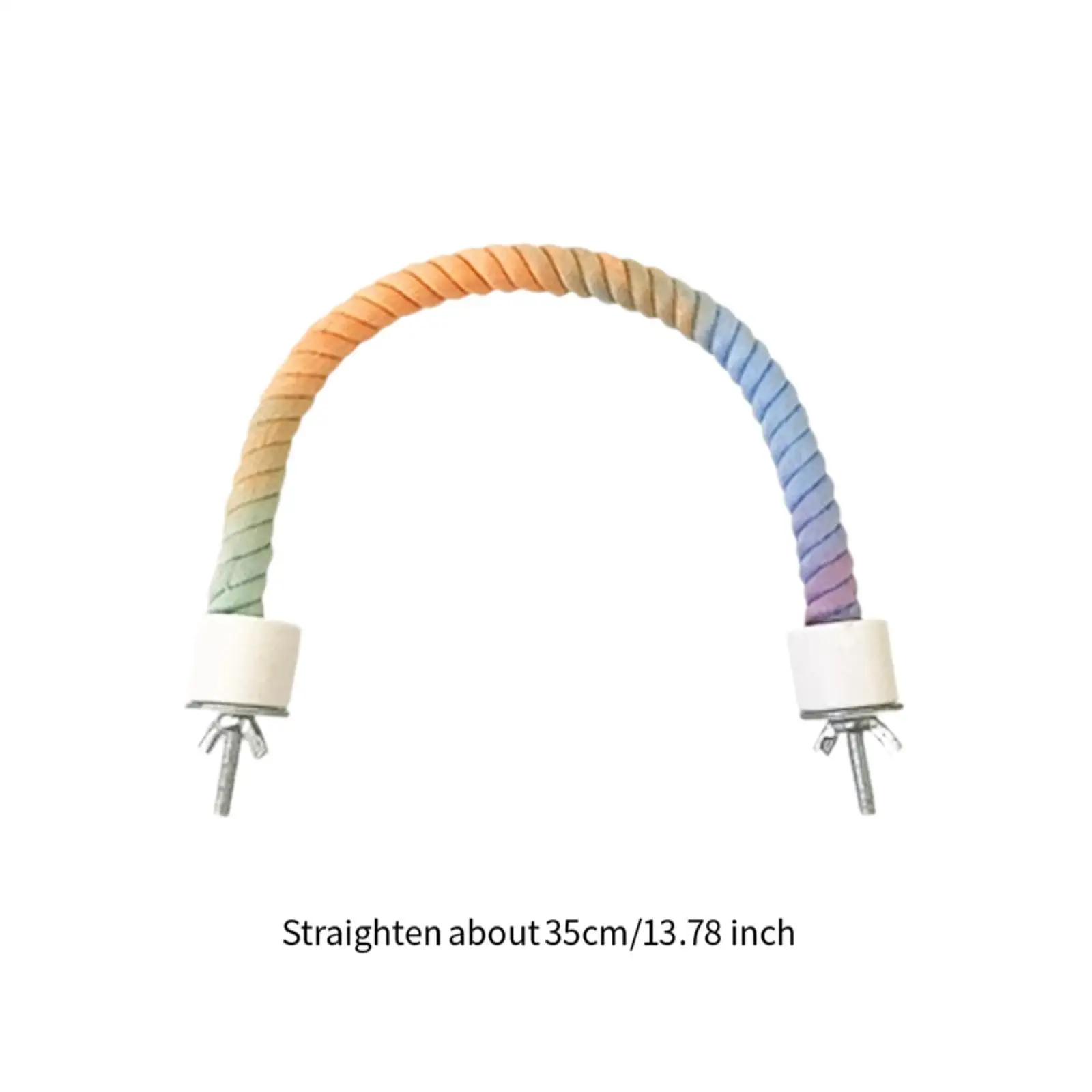 Bird Rope Perch Cotton Parrot Climbing Rope for Cockatiels Budgies Parakeets