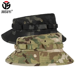 Camouflage Boonie Hat Camouflage Bucket Hats Airsoft Tactical Hunting Fishing Outdoor Camping Panama Nepalese Sun Cap Summer Men