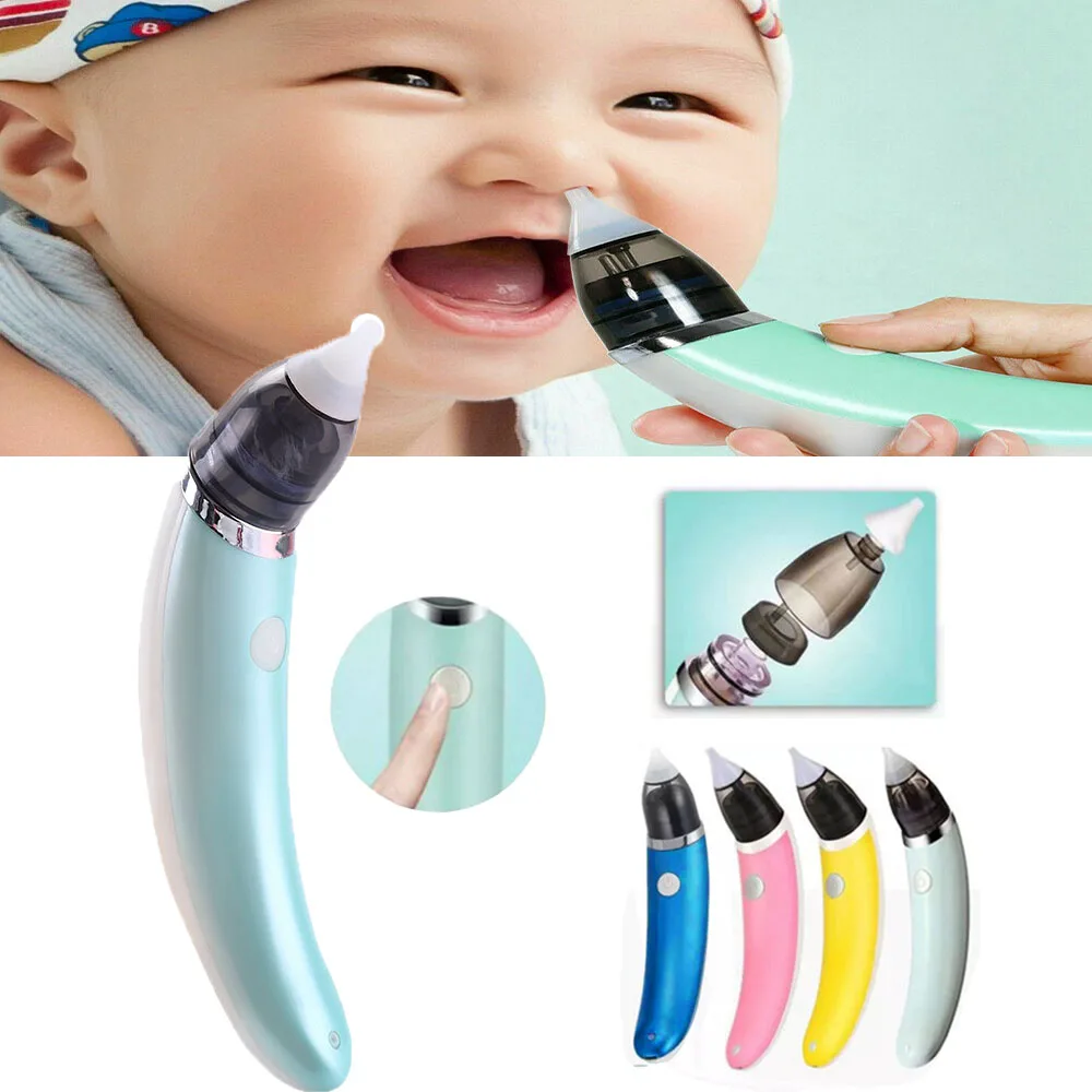 Electric Baby Nose Aspirators Automatic Newborns Nasal Cleaner Sniffling Equipment Safe Hygienic Detachable Nose Snot Cleaner