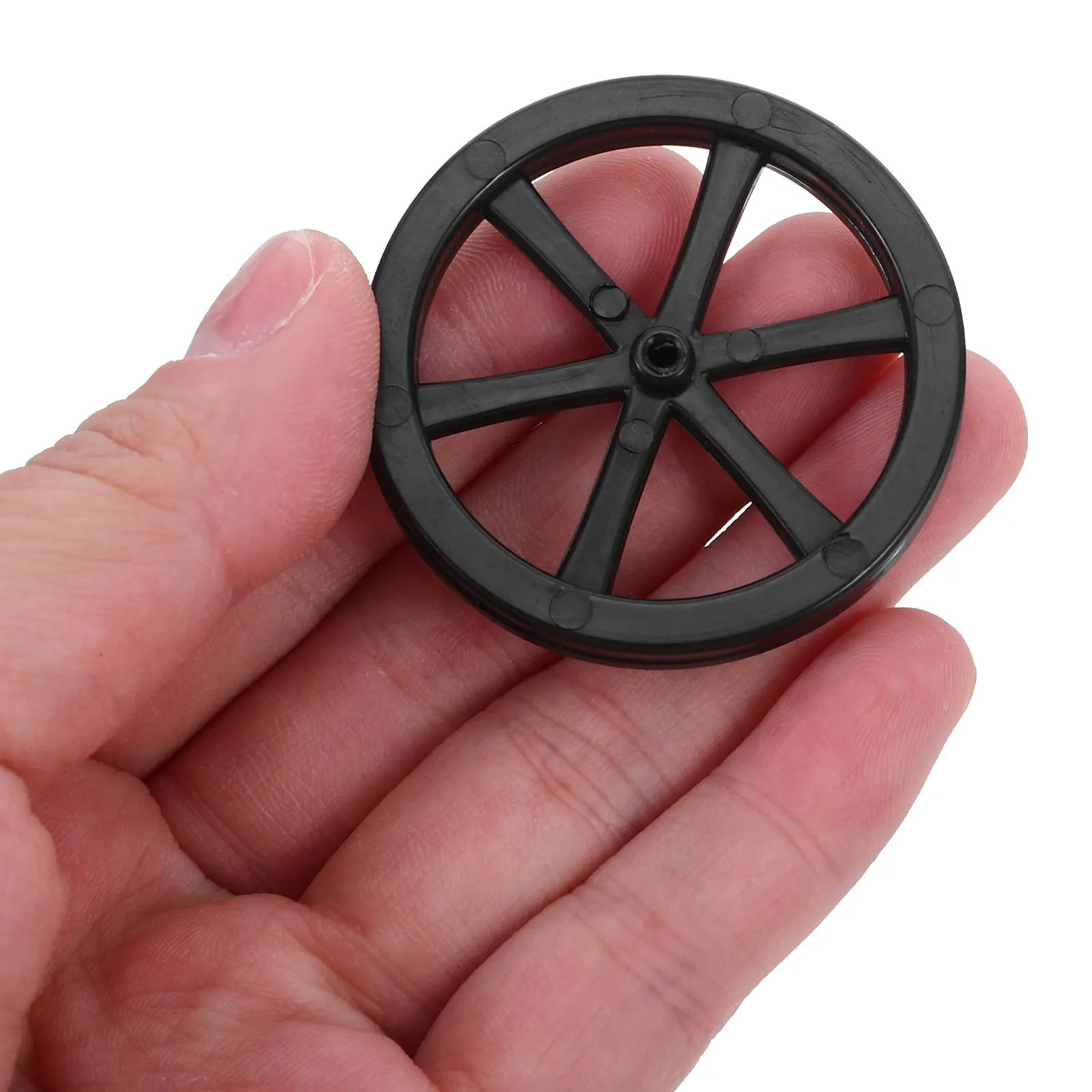 

40Pcs Plastic Car Wheels DIY Assembly Round Replacement Parts for Kids Play Vehicle Craft Supplies Toys Car Wheels and Sticks