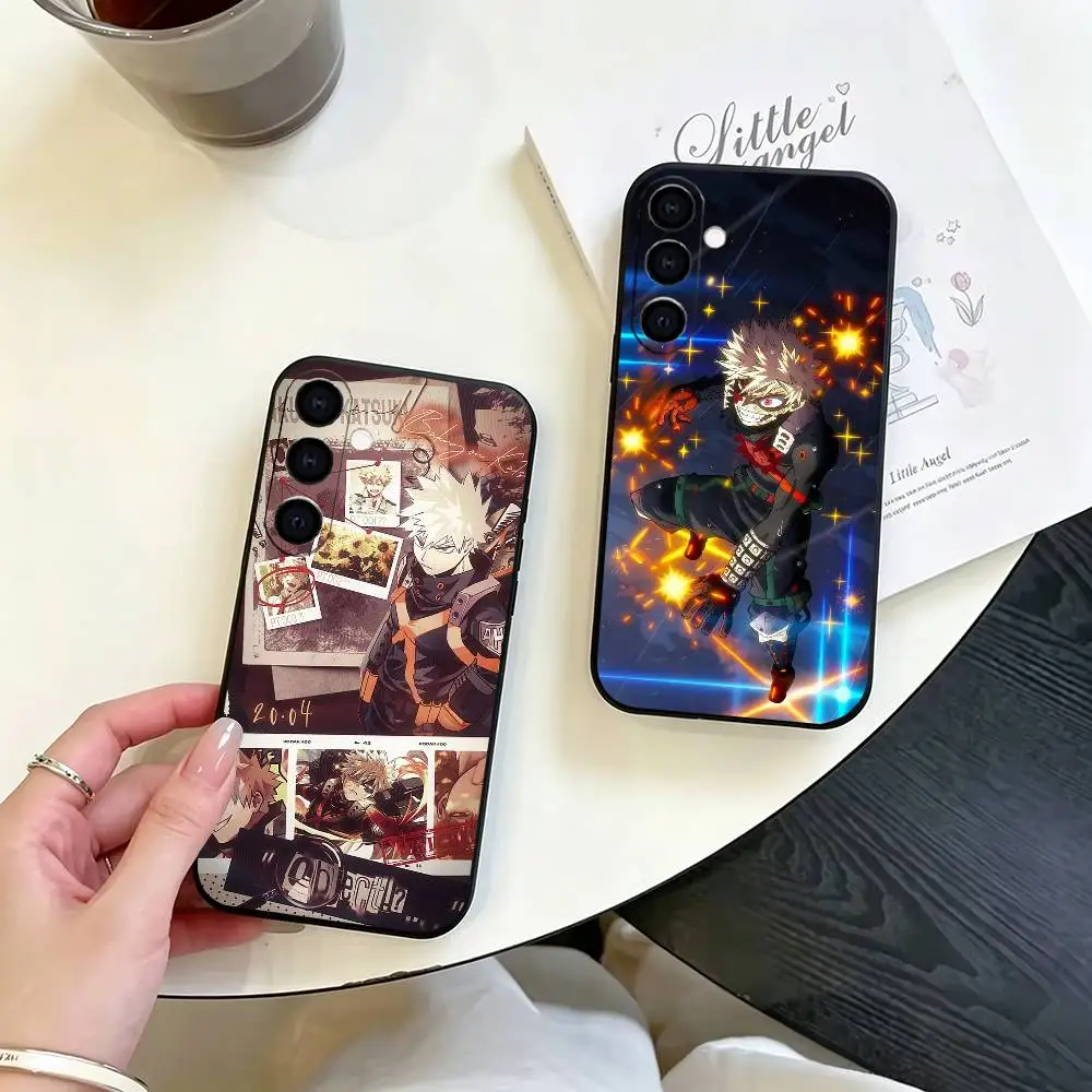 Katsuki Bakugo My Hero Academia gift Phone Case Black Silicone Soft For Samsung Galaxy A73,A72,A71,A70,A53,A52,A51