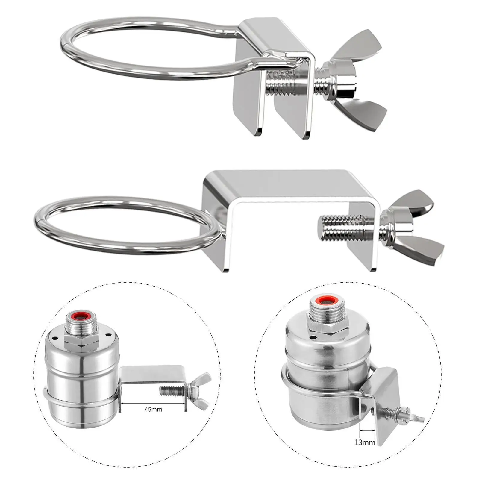 Float Valve 304 Stainless Steel No Electricity Needed Shut Off Valve Portable Controller for Pond Tower Pool Troughs Livestock