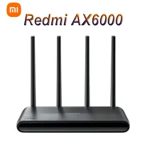 Original Xiaomi Redmi Router AX6000 Quad-Core 6000Mbs CPU 2.4G/5G Wi-Fi 6 Routing External Signal Network Amplifier for Home CN