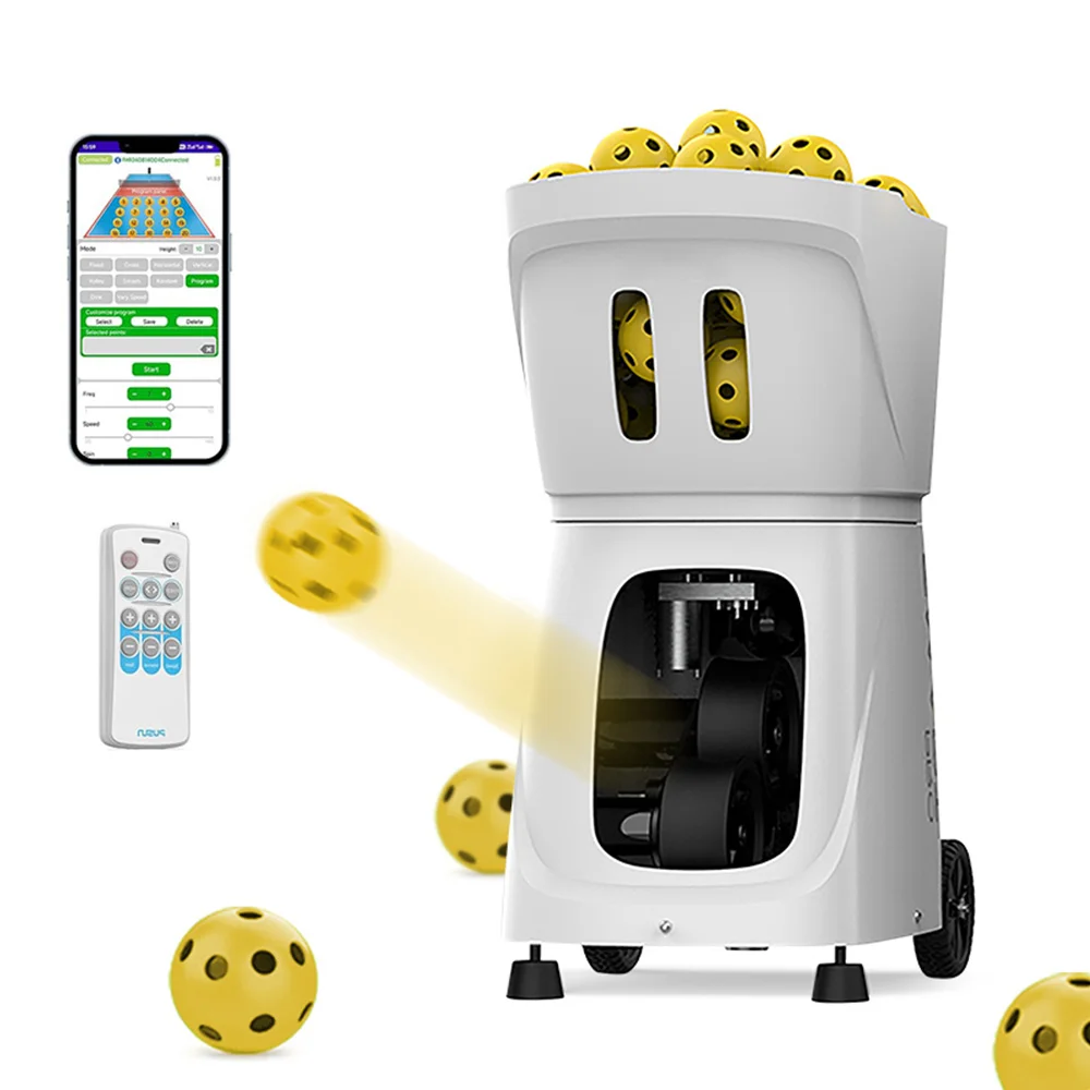 Hot Sale PUSUN Smart Pro Pickleball Machine Automatic Electronic Pickleball Serving Launcher APP And Remote Control For Advanced