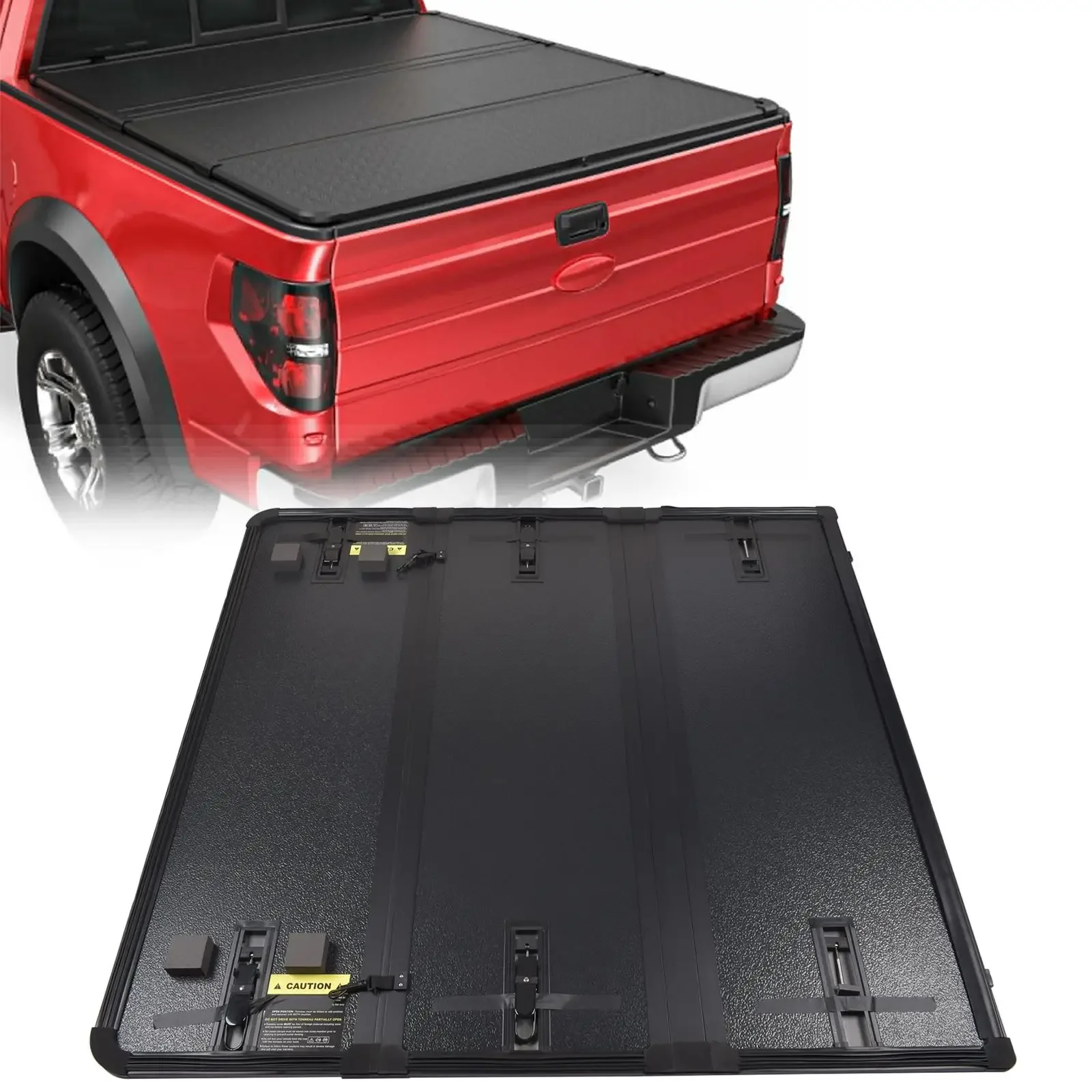 AP03 4.6ft Bed Hard Tri-Fold Truck Bed Tonneau Cover For Ford Maverick 2022 2023