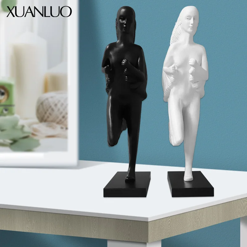 Modern Nordic Minimalist Running Figure Ornamental Figurine Home Decor Figurine Show Flat Living Room Soft Furnishing Accessory