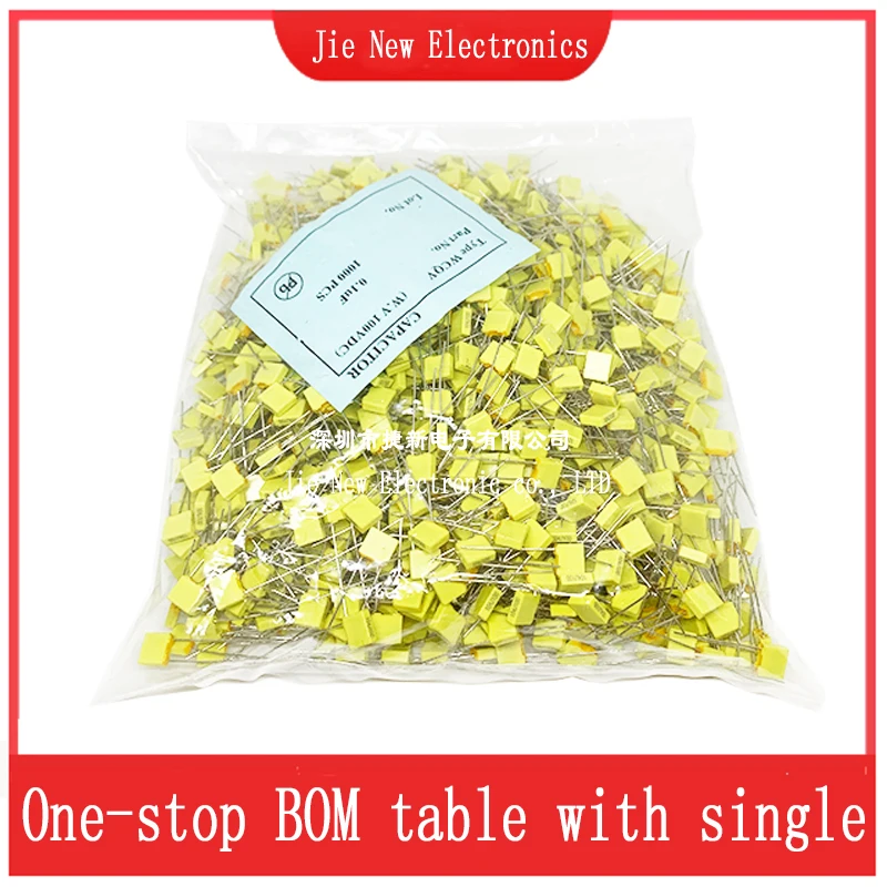 100 個 100V ポリプロピレン安全プラスチックフィルム補正コンデンサ 1NF 2.2NF 4.7NF 10NF 22NF 47NF 100NF 470NF 102 103 104 474