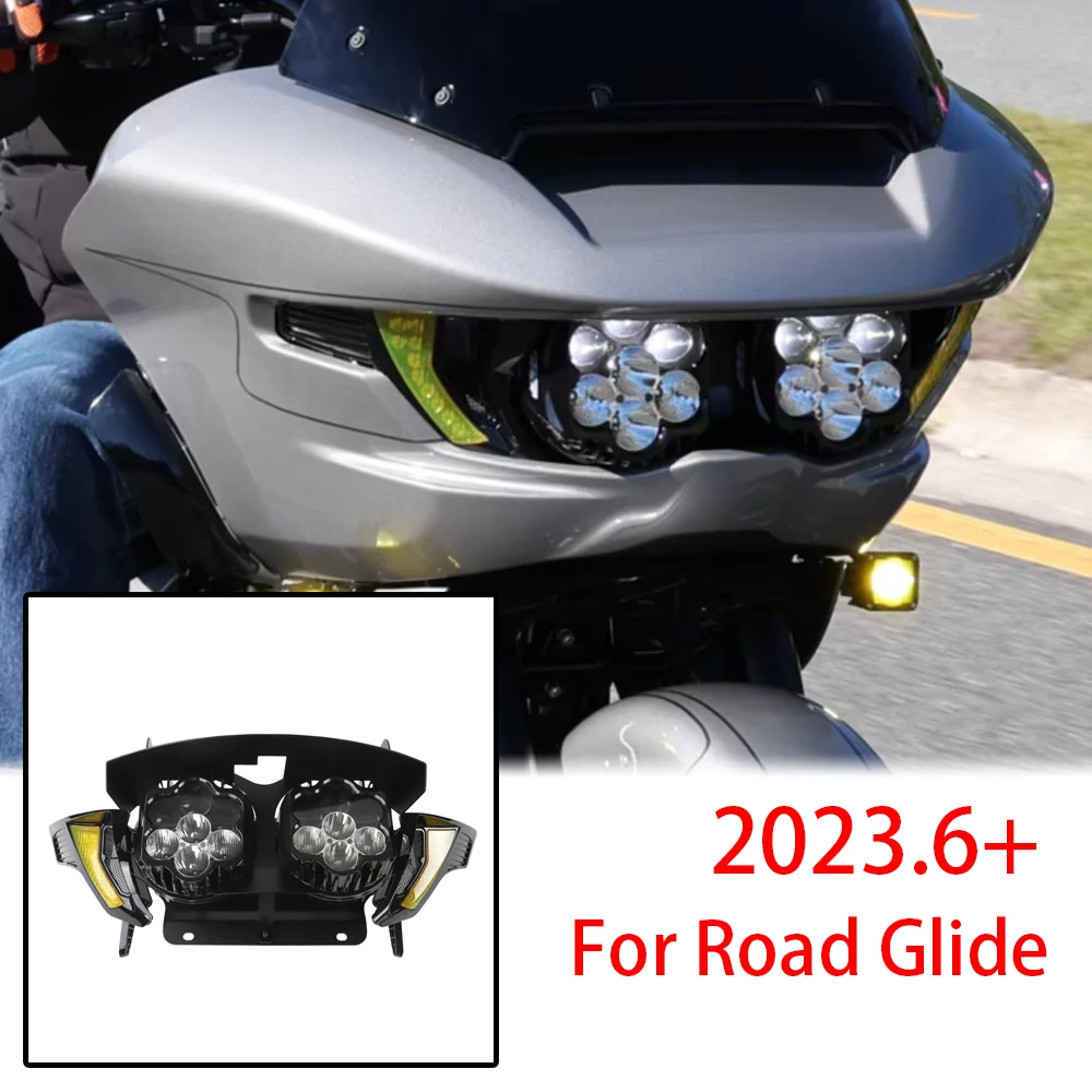 

New LED Motorcycle Headlamp Hi/Lo Beam Headlight Assembly For Harley Road Glide CVO/SE FLTRXSE FLTRX ST FLTRXSTSE 2024 2025 2026