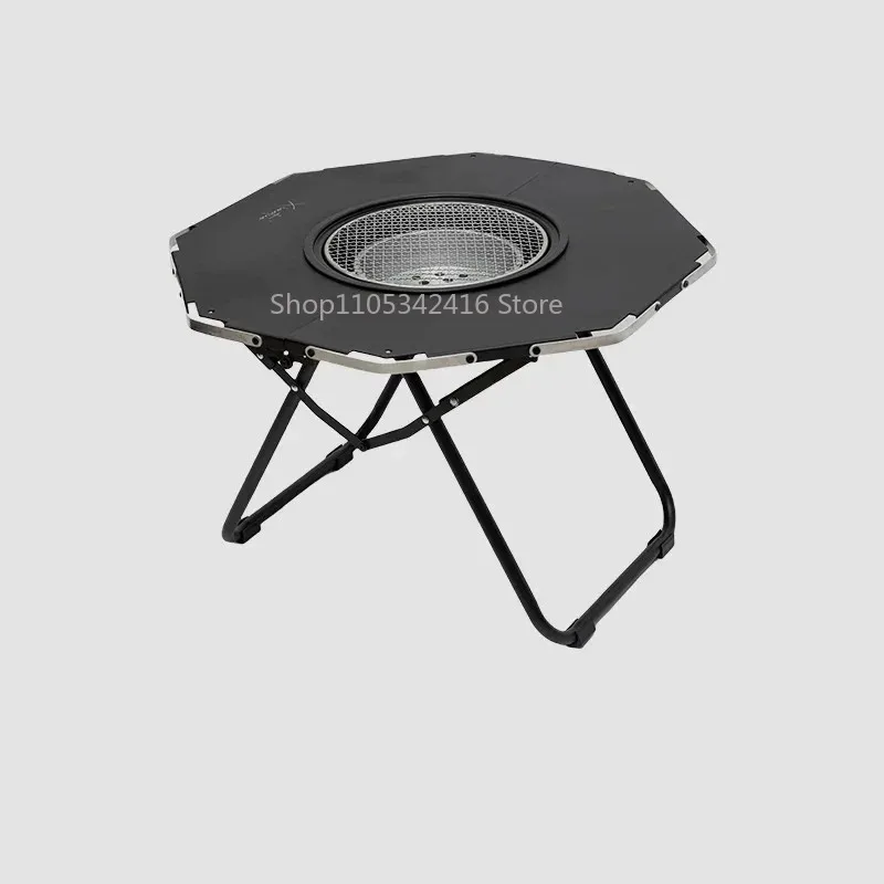 Foldable  Outdoor Camping Brazier Table, Lightweight Portable Tactical BBQ Desk for Picnic & Camping Cooking