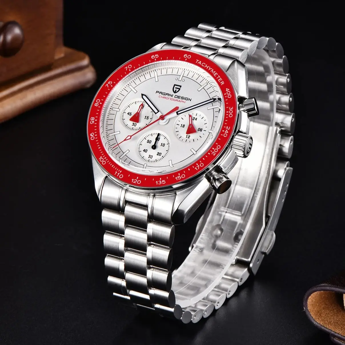 

Fashion Luxury Men's Watch 2024 Pagani Design Japanese TMI VK63 Quartz Watch Automatic Timing Reloj Hombre