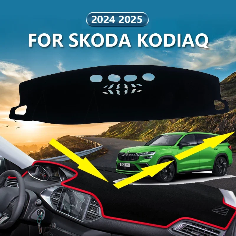 

Car Dashboard Cover for Skoda Kodiaq 2024 2025 Dash Board Non-slip Anti-UV Pad Sun Shade Mat Cushions Interior Parts Accessories
