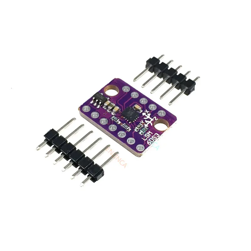 GY-LSM6DS3 LSM6DS3 Accelerometer Gyro Embedded Digital Temperature Sensor Module SPI IIC I2C Interface Module 8kb FIFO Buffer 5V