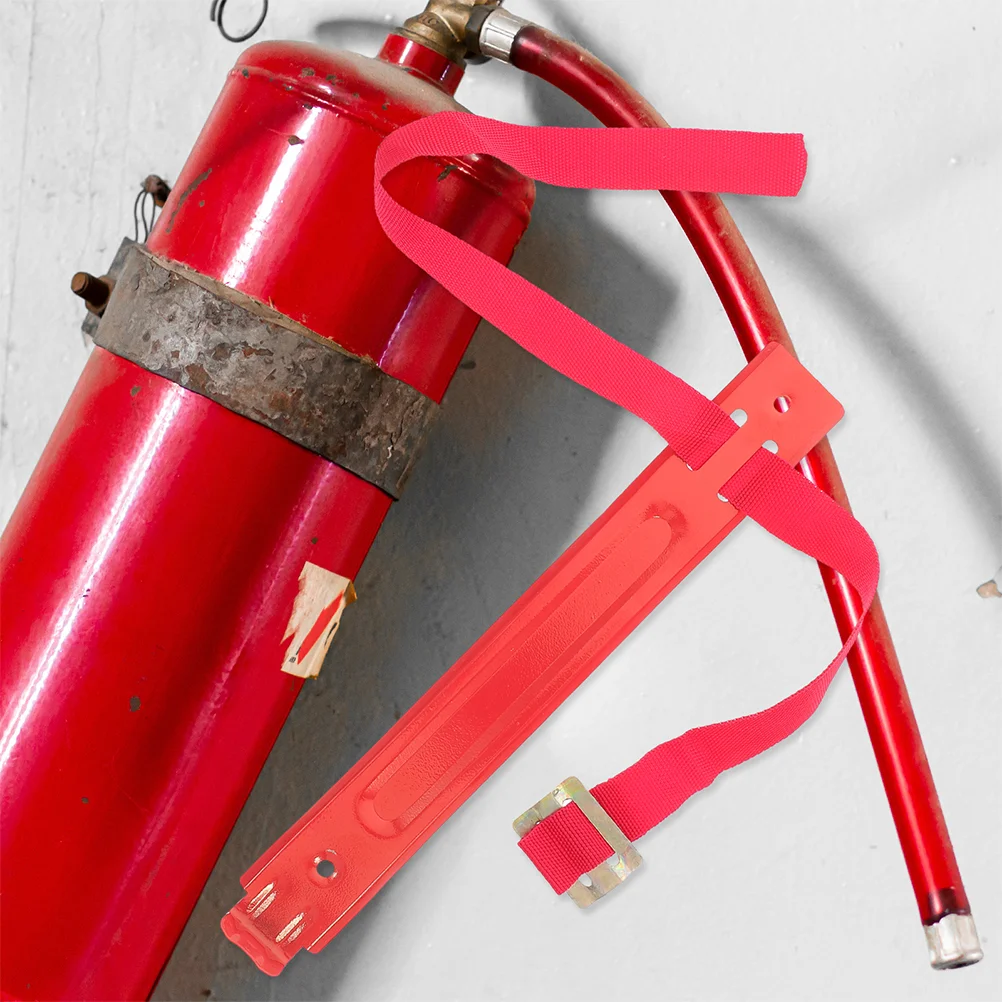 Suporte de parede universal para extintor de incêndio, 2 peças, para extintores de 2kg/3kg/4kg, suporte de ferro resistente com alça ajustável de parede-m