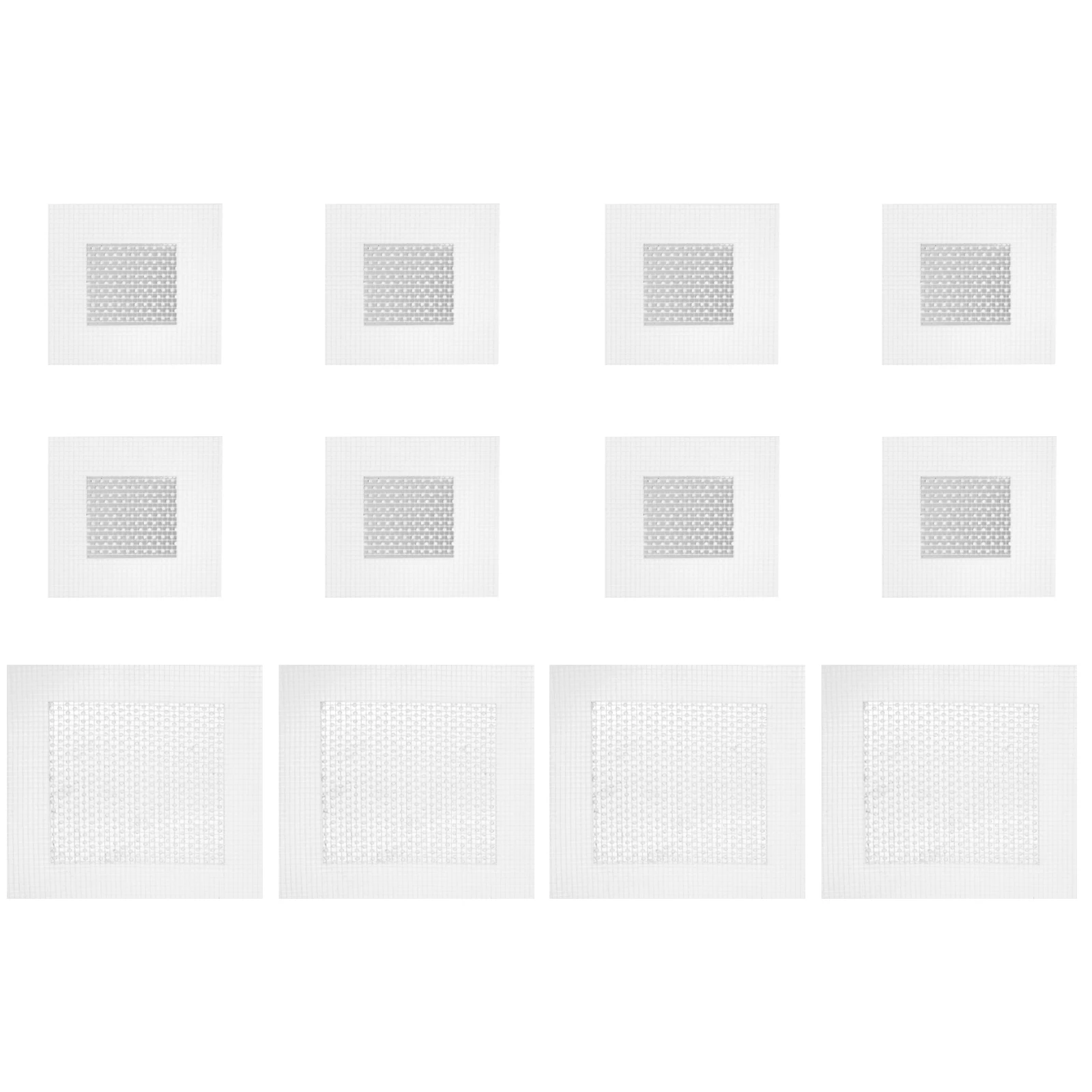 

12 Pcs Wall Repair Patch Kit Drywall Fiberglass Hole Panel Tape Self Adhesive Kitchen Office Building Factory Easy Application