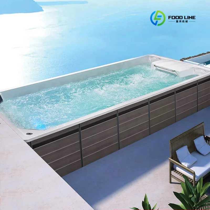 2026 Hot Sale Outdoor Swimming Pool Ozone Balboa Control System Adult Hydro Massage Spa Endless Pools Swimings Customized